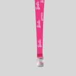 1" Pink custom lanyard printed with company logo with Bottle Opener attachment 1" - 1