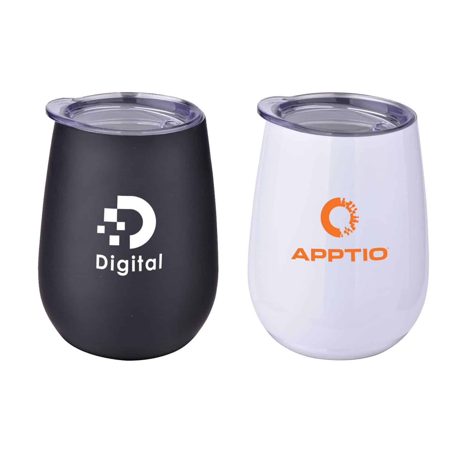 10 Oz. Stainless Steel Lined Vacuum Wine Tumbler