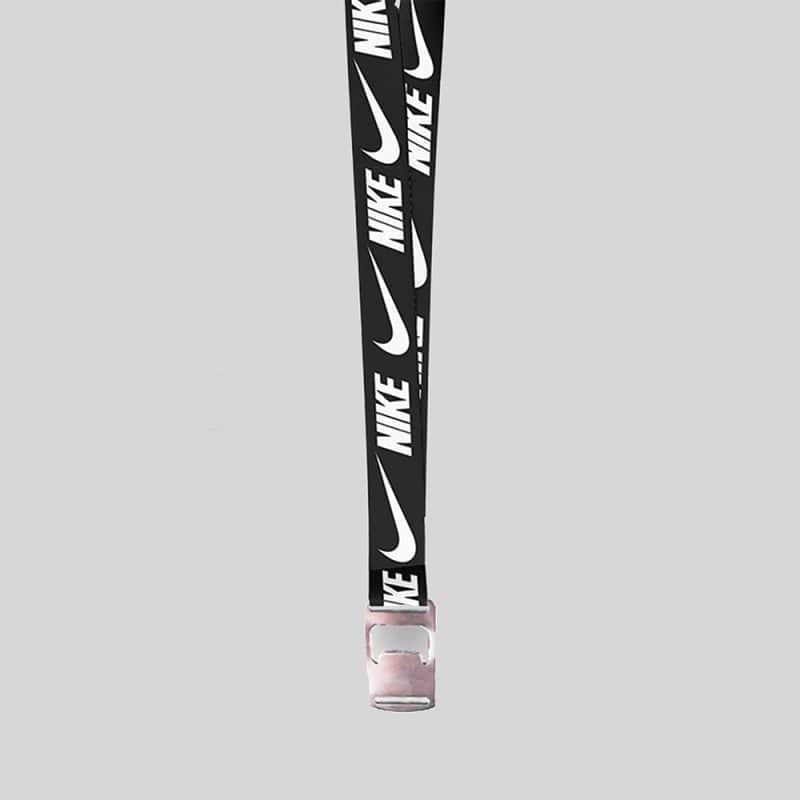 1/2" Black custom lanyard printed with company logo with Bottle Opener attachment 0.50" - 1