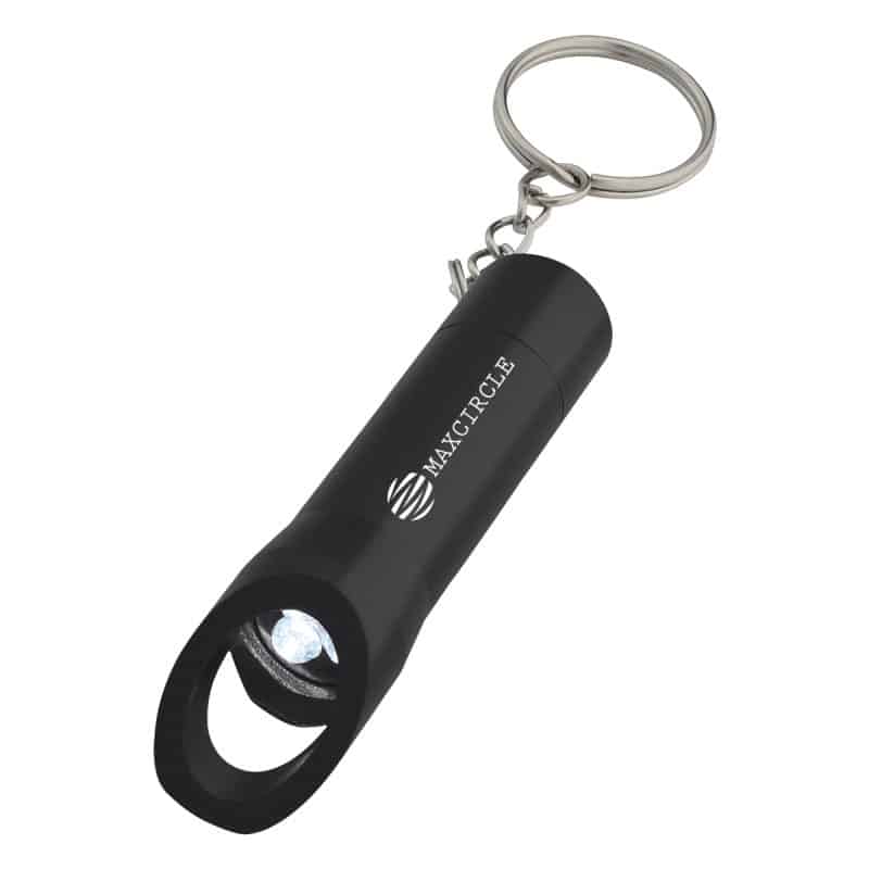 Aluminum Led Flashlight With Bottle Opener - 2