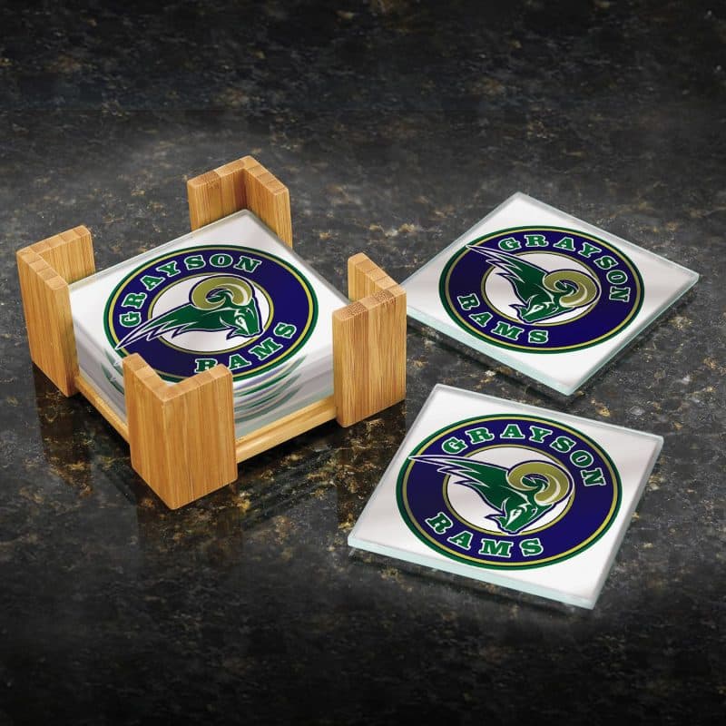Bamboo Coaster Set - 2