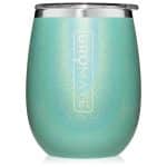 BruMate Stemless Uncork'd 14oz Wine Glass Glitter and Print Colors - 3