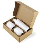 CORKCICLE® Canteen & Stemless Wine Cup Gift Set - Gloss White - 1