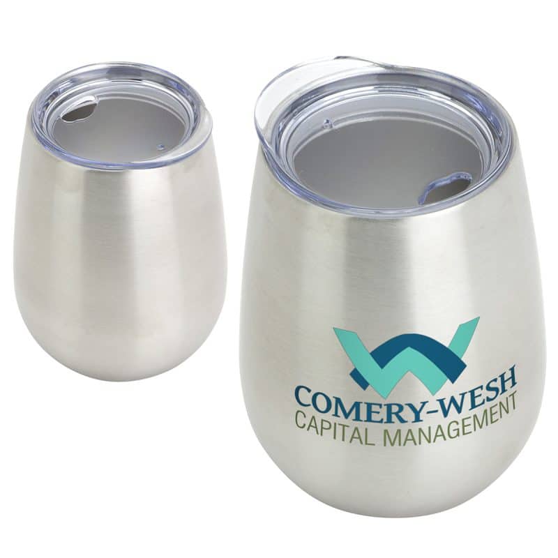 Cabernet 10 oz Vacuum Insulated Stainless Steel Wine Goblet - 8