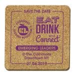 Cork Coaster | Square | 4" x 4"