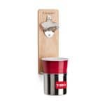 Cuisinart Outdoors® Magnetic Bottle Opener & Cup Holder - Wood - 4