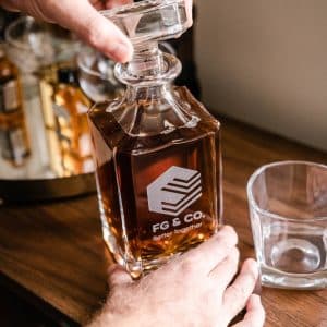 Decanter - Front Only - 2 Glasses