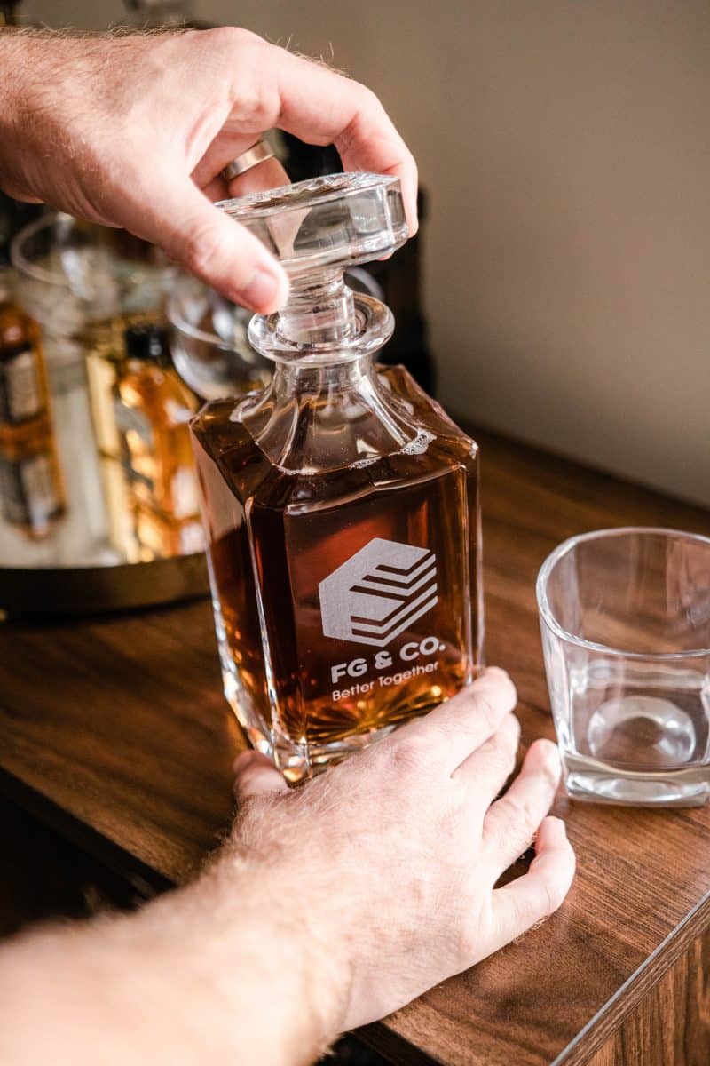 Decanter - Front Only - 2 Glasses