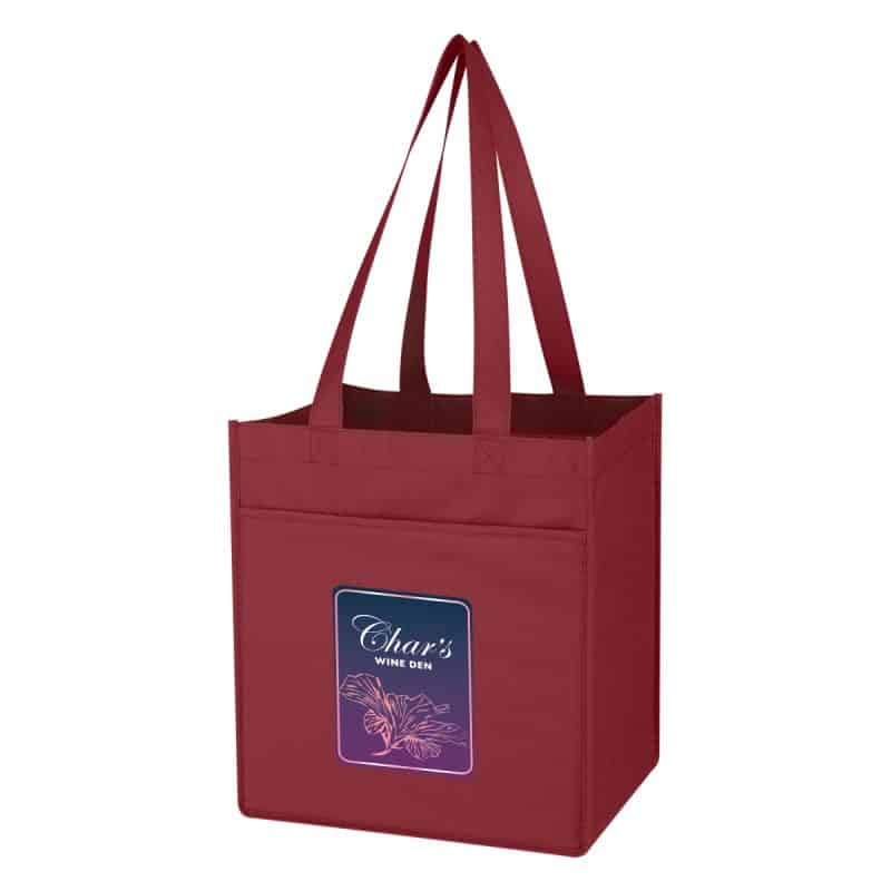Non-woven 6 Bottle Wine Tote Bag - 5