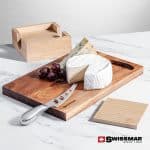 Swissmar® Acacia Board & Bamboo Coasters - 1