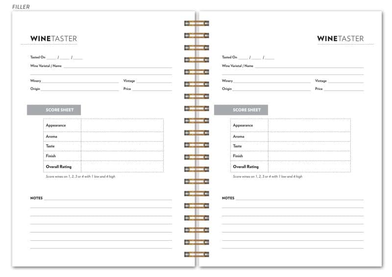 TasterJournals™ Classic Wine Journal (5"x7") - 2