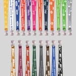 1/2" Dark Green custom lanyard printed with company logo with Bottle Opener attachment 0.50" - 2