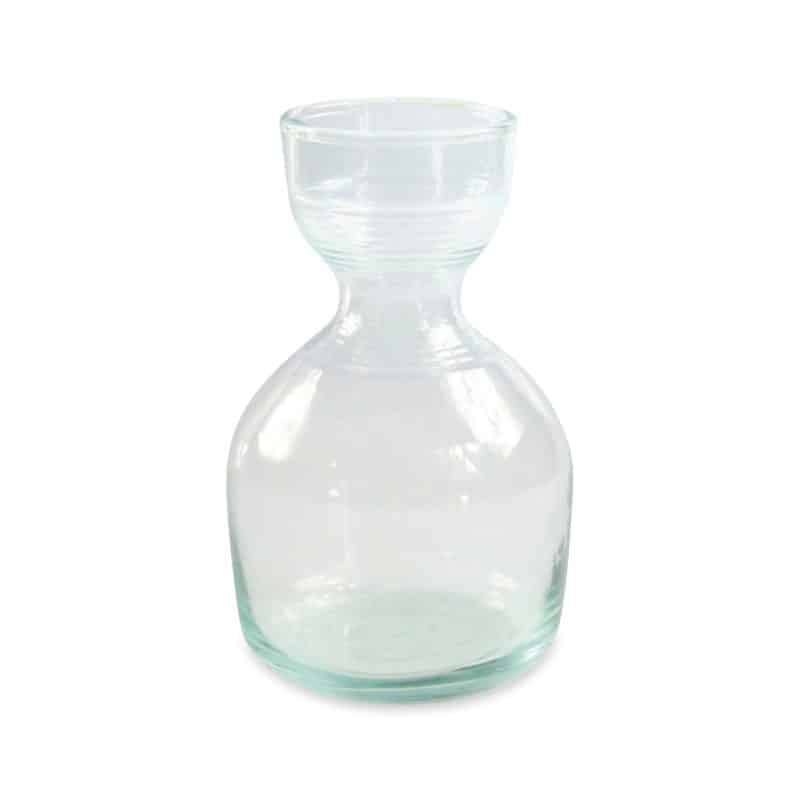 Be Home® Premium Recycled Ripple Carafe - Short - Clear - 1