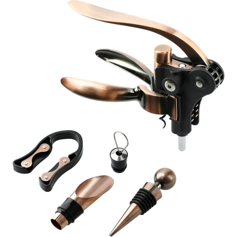 Graze Wood and Metal Wine Set - 8