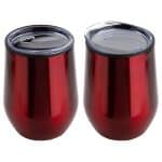 Onyx 12 oz Stainless Steel/Polypropylene Wine Goblet - 7