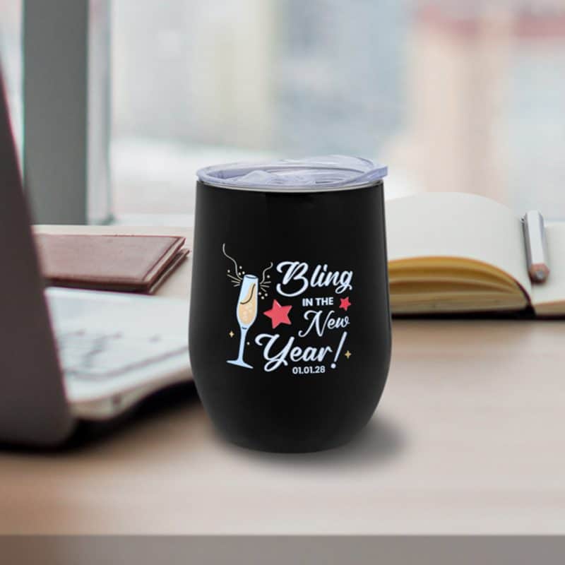 12 Oz. Custom Stainless Steel Wine Tumblers - 1