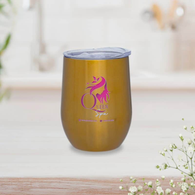 12 Oz. Custom Stainless Steel Wine Tumblers - 2