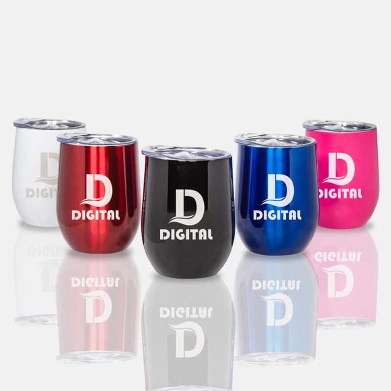 12 Oz. Custom Stainless Steel Wine Tumblers