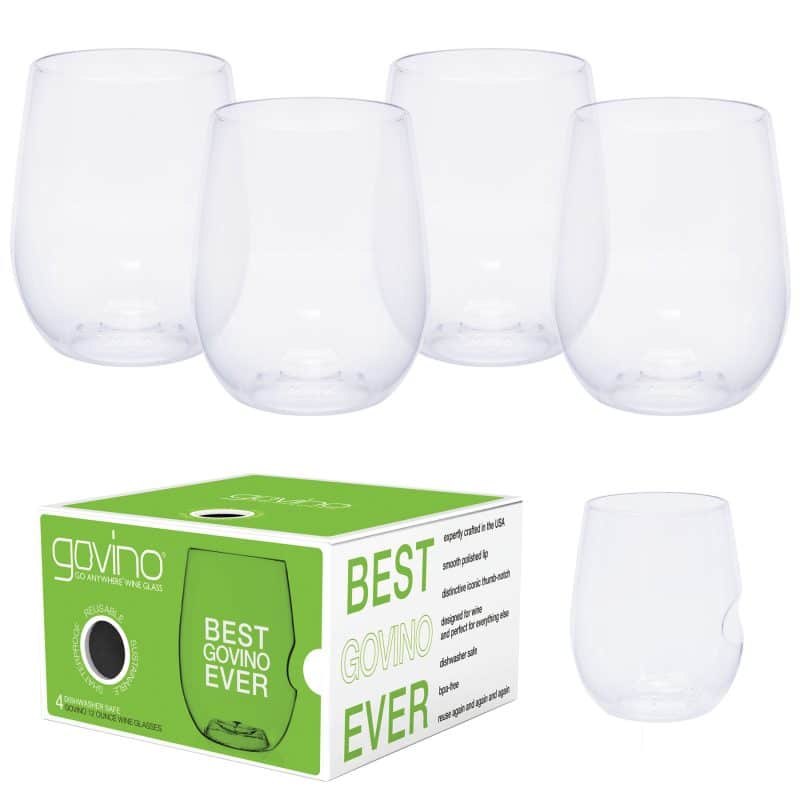 12 Oz. Dishwasher Safe Govino® Wine/Cocktail Glass 4 Pack - 1
