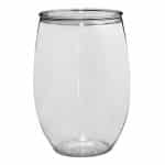 16 Oz. PET Stemless Wine Glass - 5