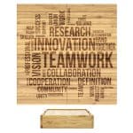 4 Piece Bamboo Coaster Set w/Case - 6