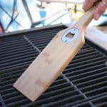 Bamboo BBQ Grill Scraper with Bottle Opener - 4