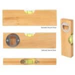 Bamboo Level With Bottle Opener - 2