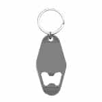 Motel Style Metal Key Tag With Bottle Opener - 1