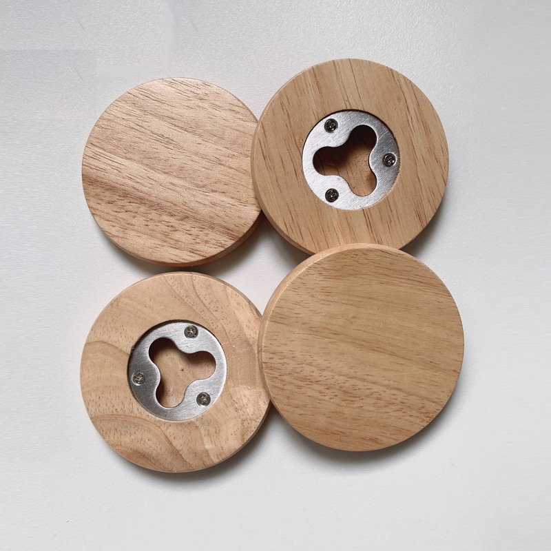Round Magnetic Bottle Opener (Clearwater) - 4