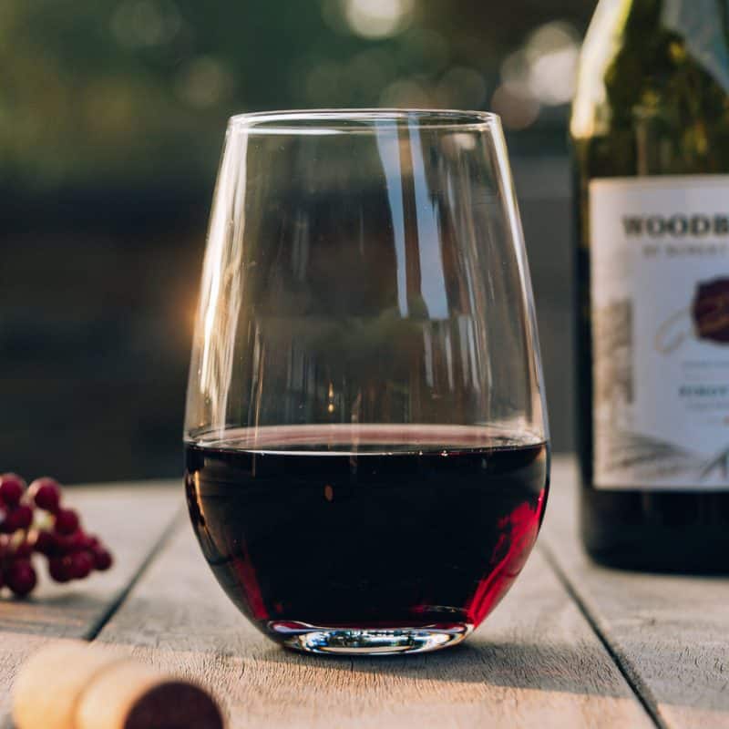 Santa Fe Wine Glass - Set of 2 - Custom Wood Box - 1