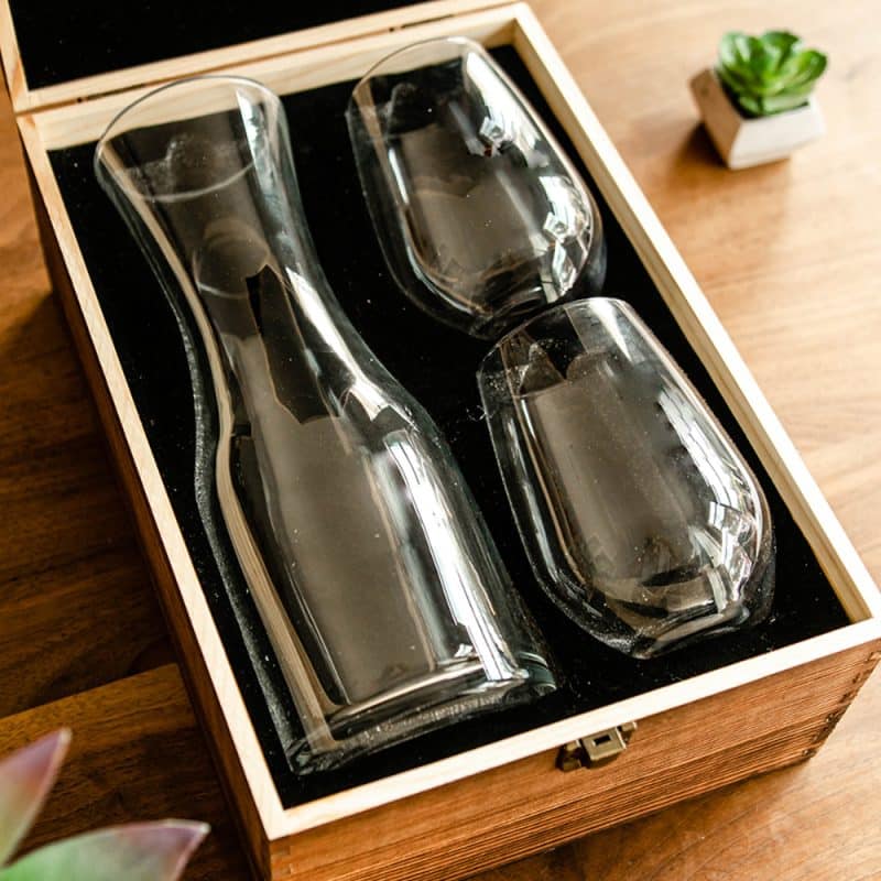 Wine Decanter & 2 Santa Fe Wine Glasses - 1