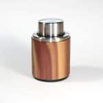 Wood Wrapped Vacuum Wine Bottle Stopper Stainless-Steel (MCFARLANE) - 2