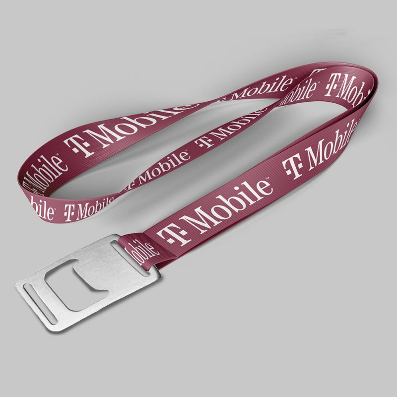 12-Fuchsia-custom-lanyard-printed-with-company-logo-with-Bottle-Opener-attachment-050-PGBO50-F 1/2" Fuchsia custom lanyard printed with company logo with Bottle Opener attachment 0.50"