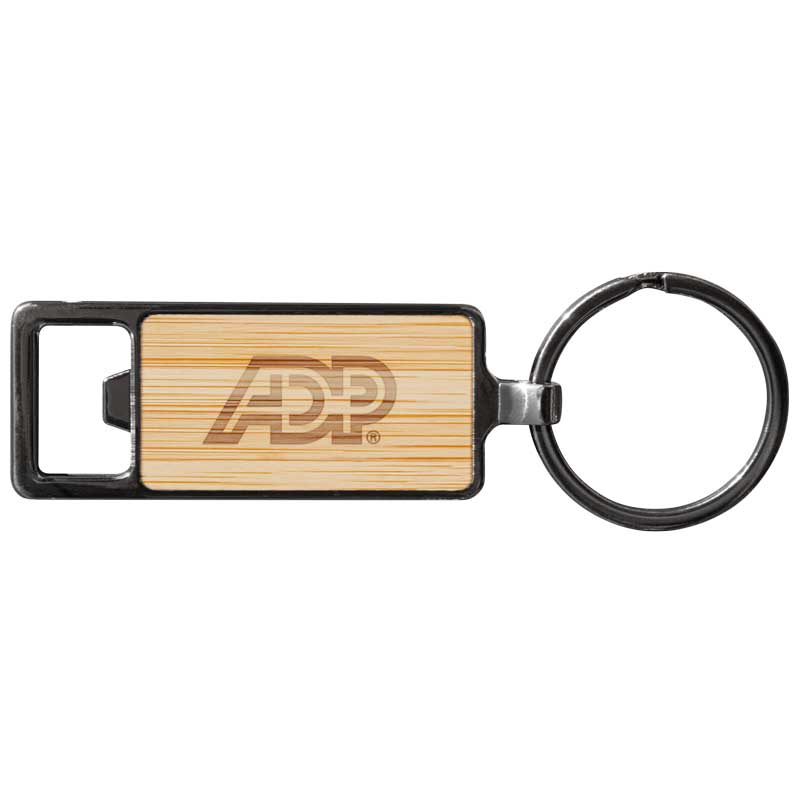 Bamboo-Key-Chain-Bottle-Opener-A4091 Bamboo Key Chain Bottle Opener