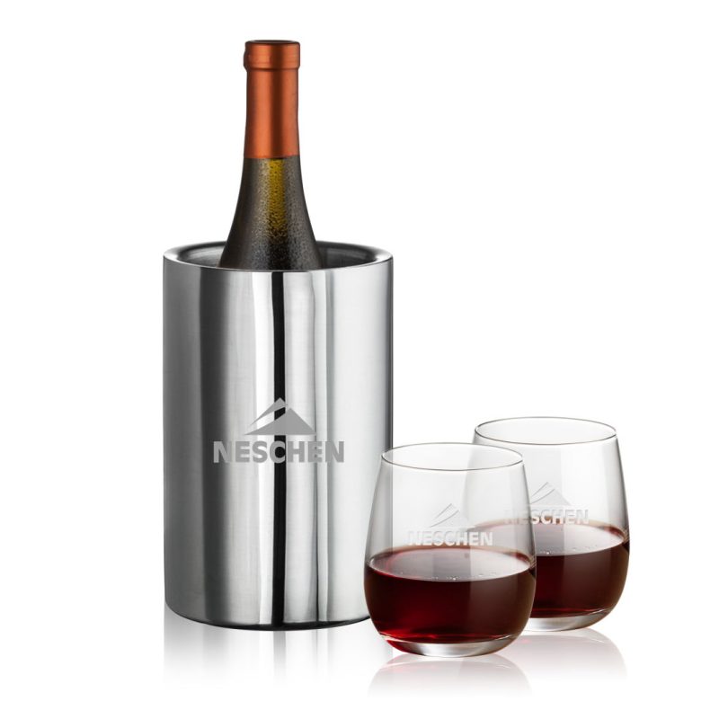 Jacobs Wine Cooler & Crestview Stemless Wine