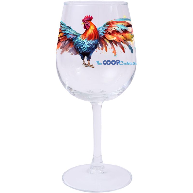 Full Color Wine Glass 12.75