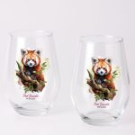 Set Of 2 Stemless Wine Glass Gift Set