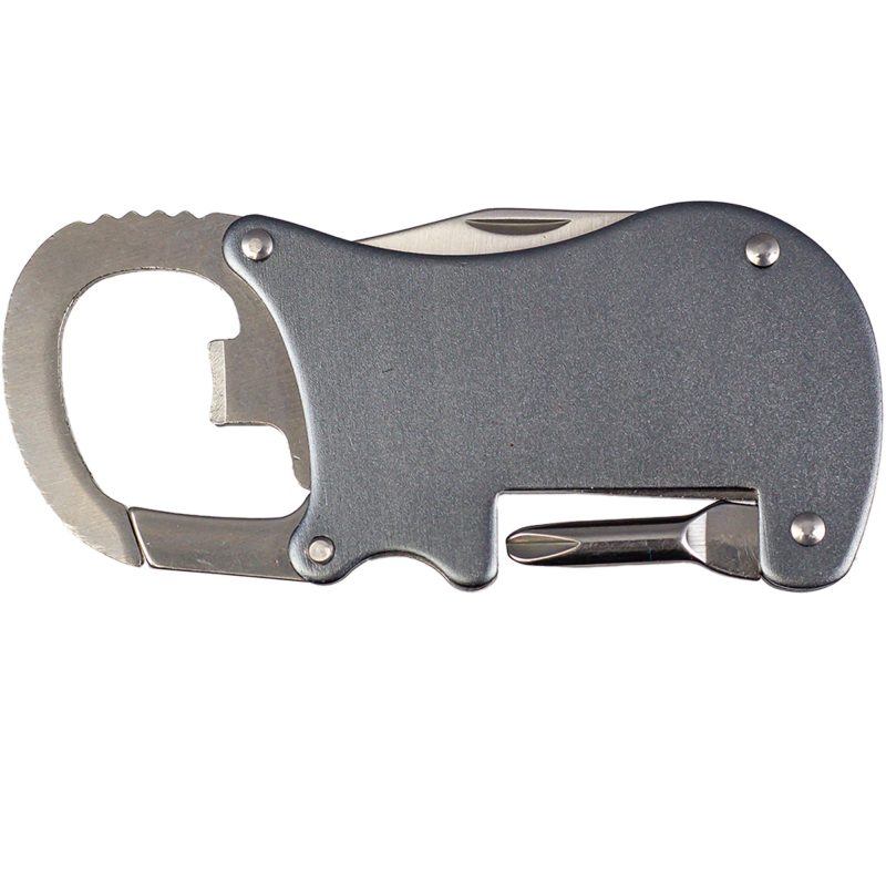 Bottle Opener Carabiner With Screwdriver & Knife - 7