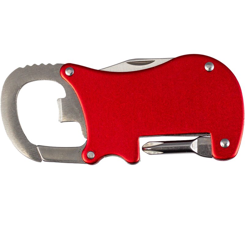 Bottle Opener Carabiner With Screwdriver & Knife - 8