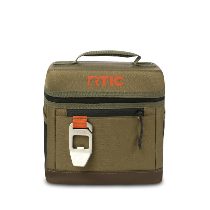 6-Can RTIC® Soft Pack Insulated Cooler Bag w/ Bottle Opener 8.5" x 7.5" - 7