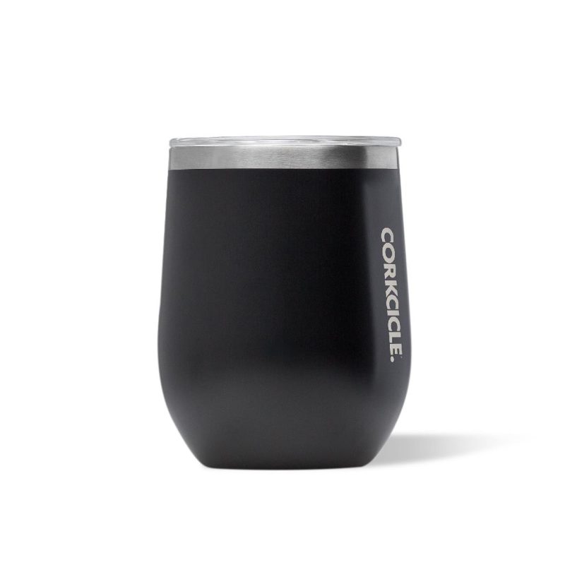 Corkcicle 12 Oz. Stemless Wine Cup - Matte Black