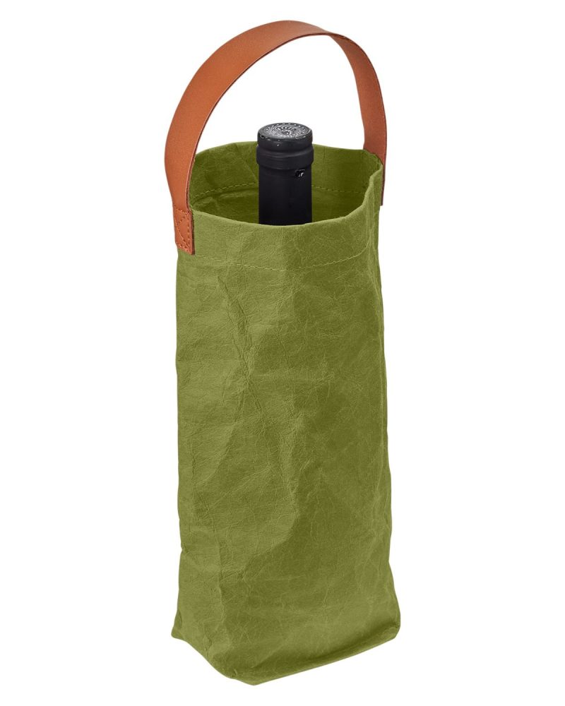 Home & Table Washed Paper Wine Tote Bag. - 3
