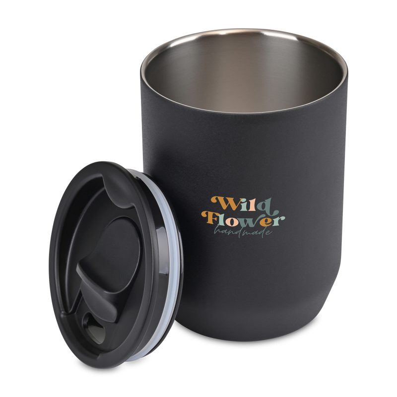 Aviana™ Rowan Recycled Wine Tumbler - 15 Oz. - Black - 2