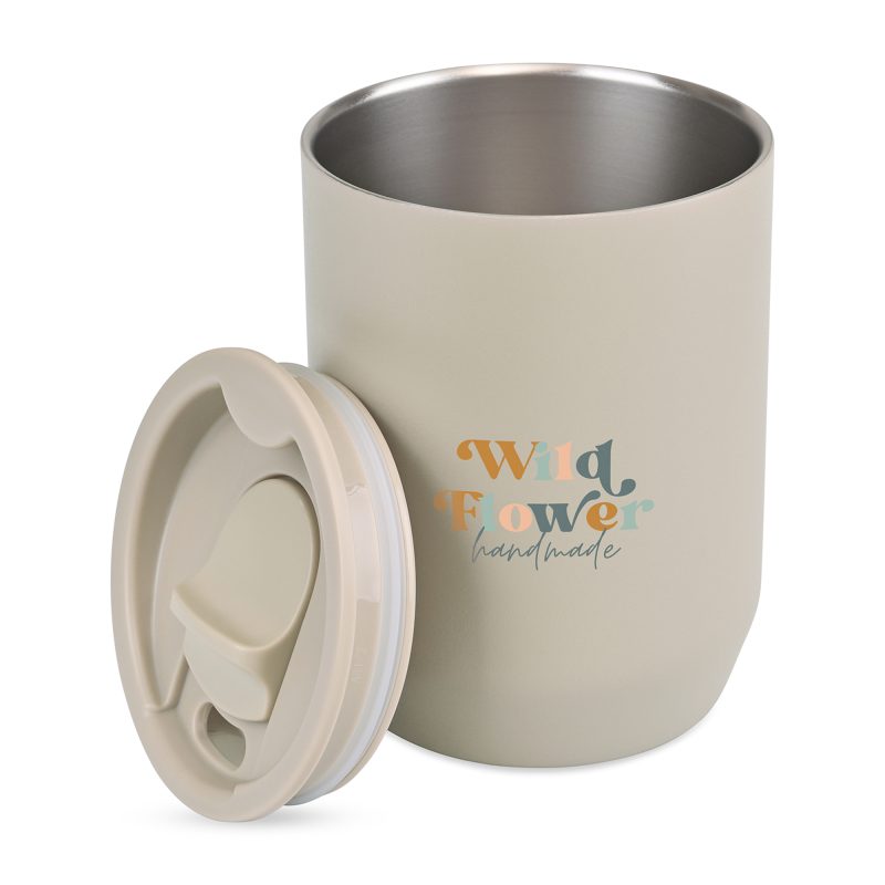 Aviana™ Rowan Recycled Wine Tumbler - 15 Oz. - Taupe - 2