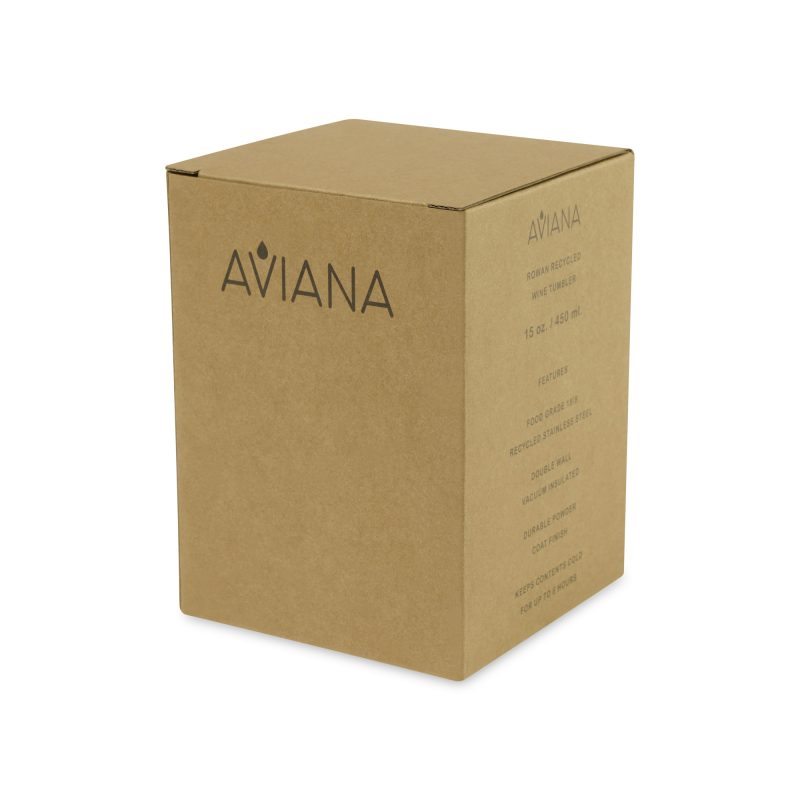 Aviana™ Rowan Recycled Wine Tumbler - 15 Oz. - Taupe - 6