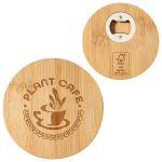 Bamboo Coaster with Bottle Opener - 3