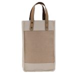 Sonoma Cotton Jute Wine Cooler Bag - 1