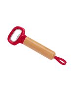 Bamboo Bottle Opener with Silicone Strap - 5