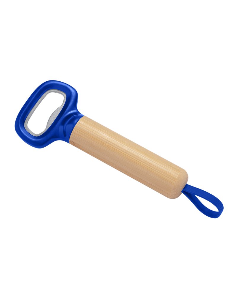 Bamboo Bottle Opener with Silicone Strap - 9