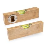 Borinda Bamboo Bottle Opener w/Level - 1